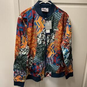 Retro Fila Mav Bomber jacket The Atrani Collection Men Medium All over Print NWT